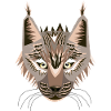Lynx Head - Comic style.