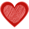 Heart drawn