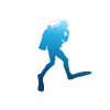 Scuba diving coach diver coach