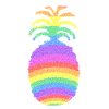 Rainbow Pineapple