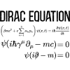 Dirac Equation Mathematical-relativistic