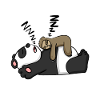 Sloth and panda