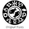 Zodiac sign Pisces 003 black