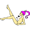 Ironische Frau
