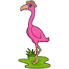 Chapeau de retraité Flamingo