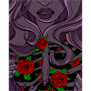 Girl Roses Skelleton