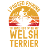 Pêche, pêche et Welsh Terrier