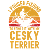 Fishing, fishing and Cesky Terrier