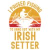 Fishing, fishing and Irish Setter