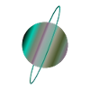 The Planet Uranus With Rings