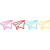 Mehrfarbiges Origami