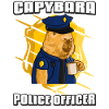Capybara Police Officer