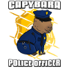 Capybara Police Officer