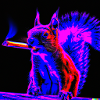 Eichhörnchen Neon