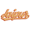 Jaipur Retro Lettering India Graphic Description