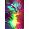 Space Cyber Cat Future Pet Cat Love