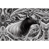 Abstract Camargue bull