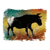 Camargue bull painting