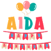 Aida maglietta buon compleanno happy birthday