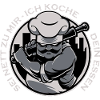 Kochender Chef Logo mit Messer