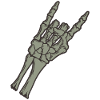 Rock and Roll Bone Hand