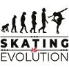 Skating is evolution - Message Humour Parodie
