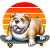 Skateboard Bulldog