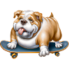Skateboard Bulldog