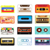 Classic cassette music cassettes