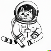 Astronauten Katze