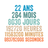 22 Ans Anniversaire - cadeau d'anniversaire