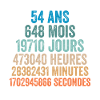 54 Ans Anniversaire - cadeau d'anniversaire