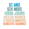 52 Ans Anniversaire - cadeau d'anniversaire