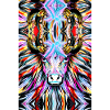 Camargue bull abstract painting