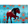 cheval marron peinture