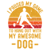 Badminton and dog