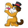 Dog Groom Top Hat Wedding