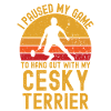Badminton and Cesky Terrier