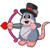 Mouse Groom Top Hat Wedding