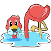 Flamingo Fisch