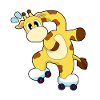 Giraffe Roller Skating Roller Skates