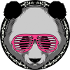 panda lunette pink rose