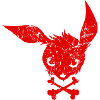 lapin enervé rouge angry rabit