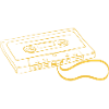 Cassette tape salad