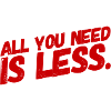 All you need is LESS - New T-Shirt Design 22/23