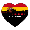 Cordoba Spania Flagg Skyline Reise Souvenir