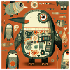 Motif Pinguin moderne ilustration