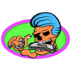 Elvis Rat fink Harmonica Style