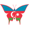 Azerbaijan Flag Butterfly