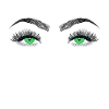 grüne Augen